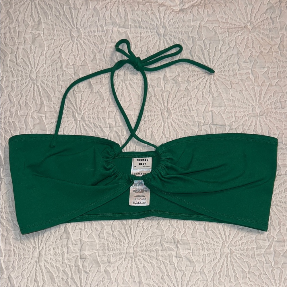 Sunday Best Emerald Tie-Back Bandeau